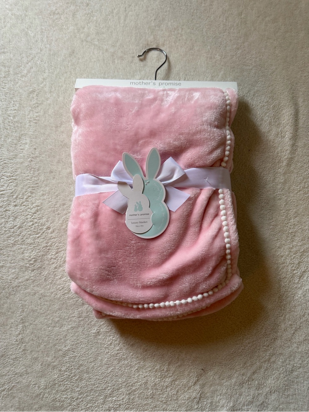 Pink Plush Baby Blanket
